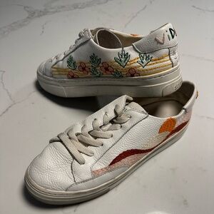 Soludos Embroidered Platform Sneakers